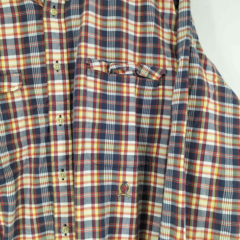 トミーヒルフィガー TOMMY HILFIGER チェック L/S BDシャツ メンズ import:XL